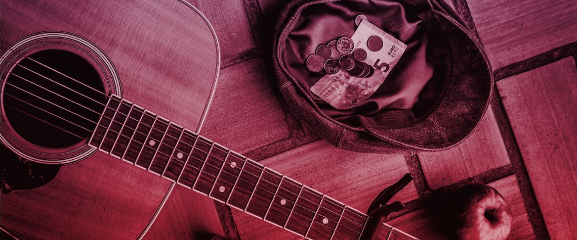 money in hat - guitar